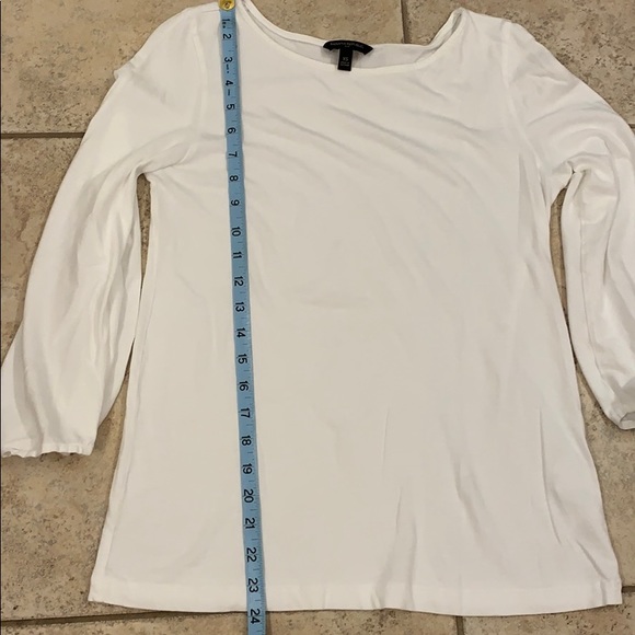 Banana Republic White Looped-End Sleeve Top XS - Picture 6 of 7